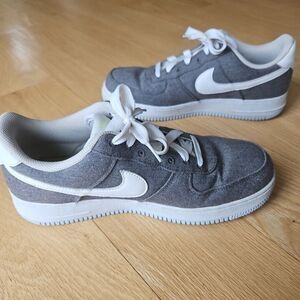 Nike Air Force 1 Low Recycled Canvas Men’s Size 10 Iron‎ Grey CN0866-002, EUC